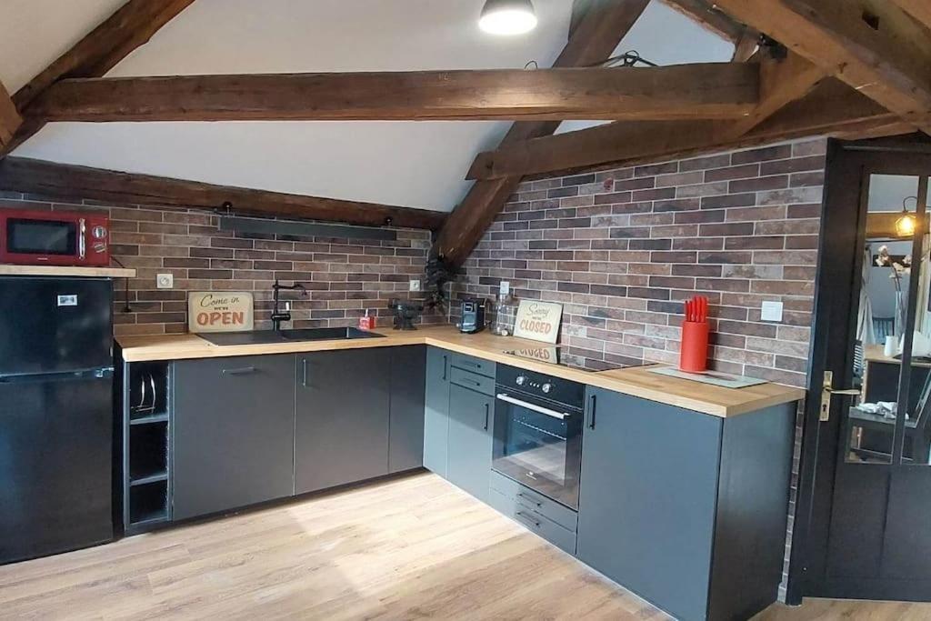 Apartamento *New*Les Amandines Le Loft* Wifi Allevard Exterior foto